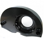 Black doghouse shroud with heater-VW-Bus-T2-Typ1-Doppelkanal